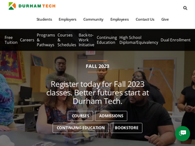 'durhamtech.edu' screenshot