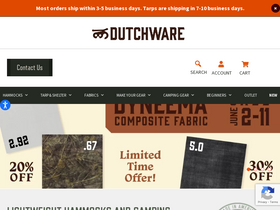 'dutchwaregear.com' screenshot