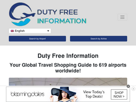'dutyfreeinformation.com' screenshot