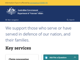 'dva.gov.au' screenshot