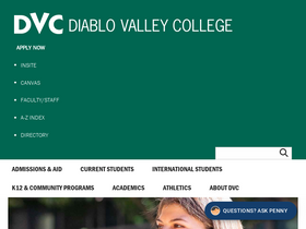'dvc.edu' screenshot