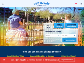 'dvcresalemarket.com' screenshot