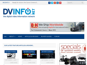 'dvinfo.net' screenshot