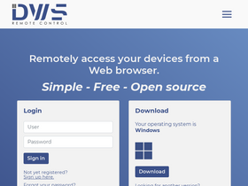 'dwservice.net' screenshot