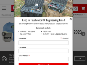 'dxengineering.com' screenshot