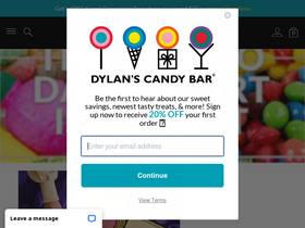 'dylanscandybar.com' screenshot