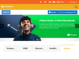 'dynabook.com' screenshot