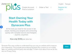 'dynacareplus.com' screenshot