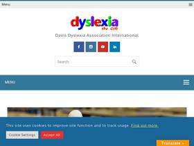 'dyslexia.com' screenshot