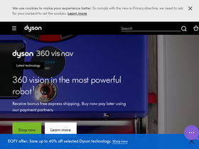 'dyson.com.au' screenshot