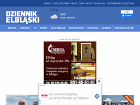 'dziennikelblaski.pl' screenshot