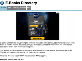 'e-booksdirectory.com' screenshot