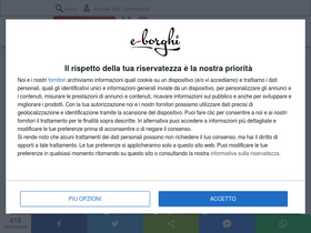 'e-borghi.com' screenshot