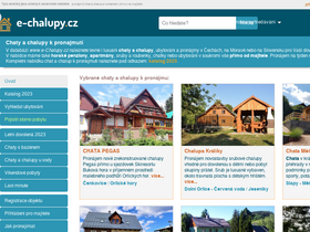 'e-chalupy.cz' screenshot