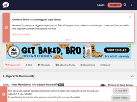 'e-cigarette-forum.com' screenshot