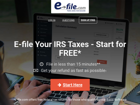 'e-file.com' screenshot