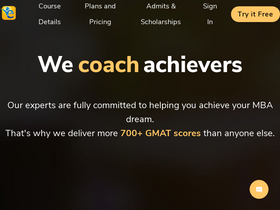 'e-gmat.com' screenshot