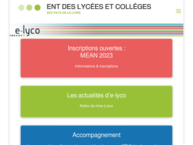 'e-lyco.fr' screenshot