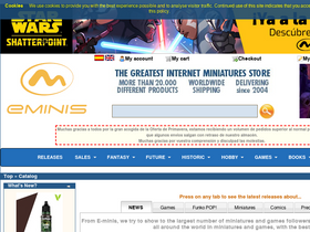 'e-minis.net' screenshot