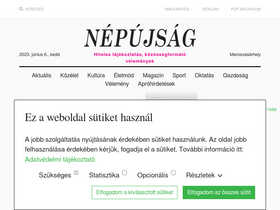 'e-nepujsag.ro' screenshot
