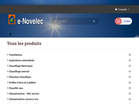 'e-novelec.fr' screenshot