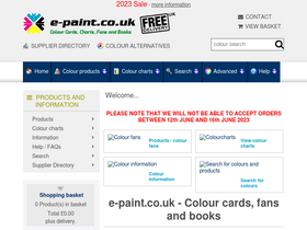 'e-paint.co.uk' screenshot