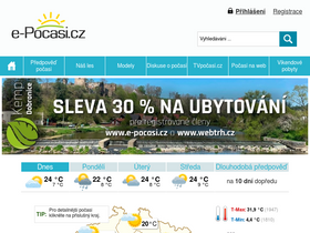 'e-pocasi.cz' screenshot