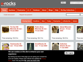 'e-rocks.com' screenshot