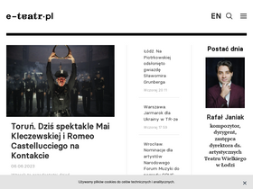 'e-teatr.pl' screenshot