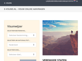 'e-visums.nl' screenshot