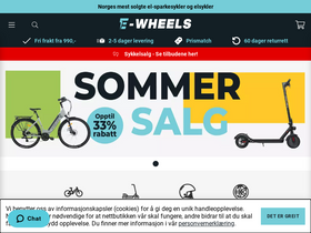 'e-wheels.no' screenshot