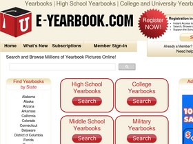 'e-yearbook.com' screenshot