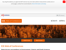 'e3s-conferences.org' screenshot