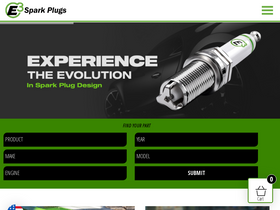 'e3sparkplugs.com' screenshot