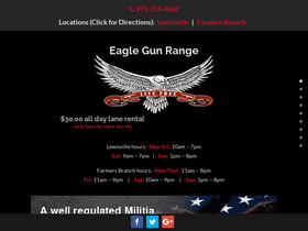 'eaglegunrangetx.com' screenshot