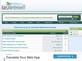 'early-retirement.org' screenshot