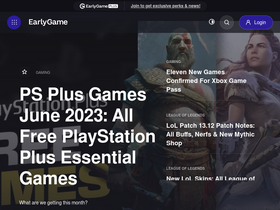 'earlygame.com' screenshot