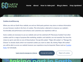 'earthhour.org' screenshot