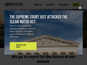 'earthjustice.org' screenshot