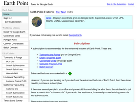 'earthpoint.us' screenshot