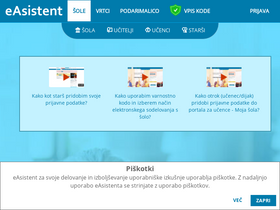 'easistent.com' screenshot