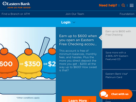'easternbank.com' screenshot