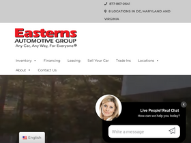 'easterns.com' screenshot