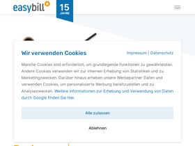 'easybill.de' screenshot