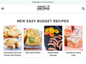 'easybudgetrecipes.com' screenshot