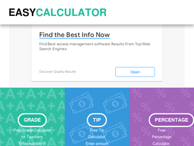 'easygradecalculator.com' screenshot