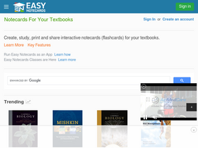 'easynotecards.com' screenshot