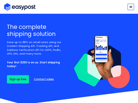 'easypost.com' screenshot