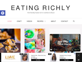 'eatingrichly.com' screenshot