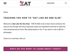 'eatlikenoone.com' screenshot